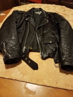 Heavy Styish Leather Jacket Size Medium
