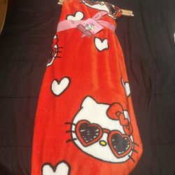 Red Hello Kitty Blanket 