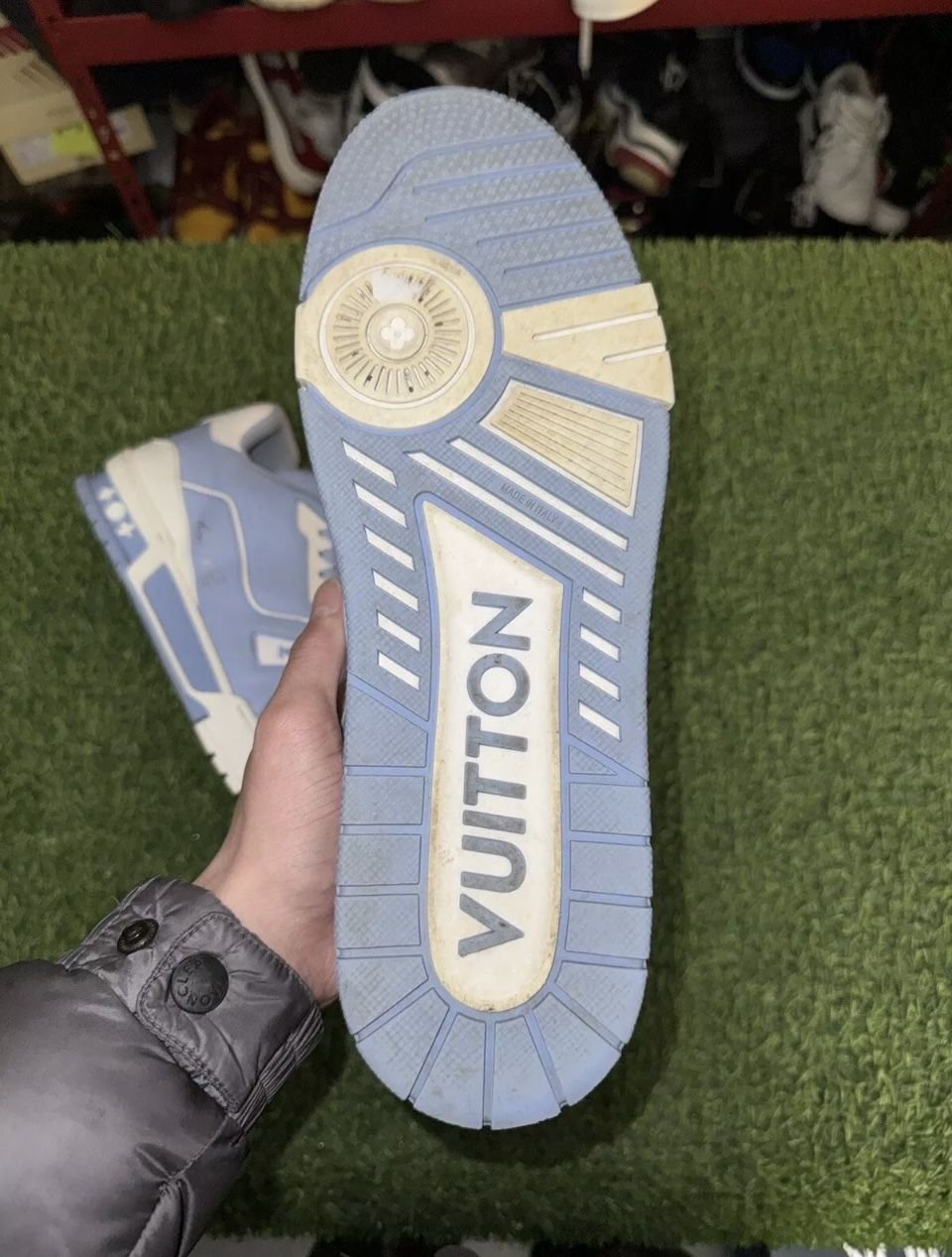 Louis Vuitton Trainer ' Light Blue' GREAT CONDITION