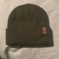 Brxtn green beanie