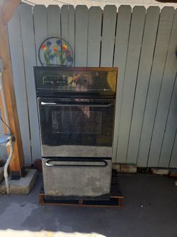 Double gas Maytag oven&Microoven Sharp