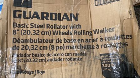 Guardian Basic Steel Rollator Rolling Walker