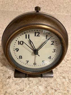 Retro Sheng Bang Bronze Alarm Clock