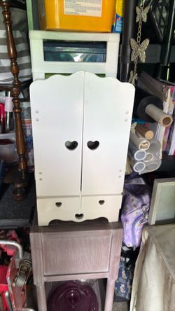 Small child cabinet heart cut out