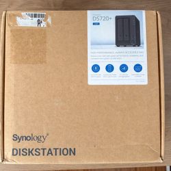 Synology DS720+ 2-Bay NAS, 8GB RAM Upgrade.
