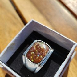Fire Agate Ring