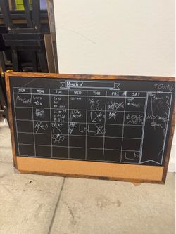 Chalkboard Calendar