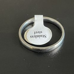 3mm Silver Stainless Steel Ring Size 12