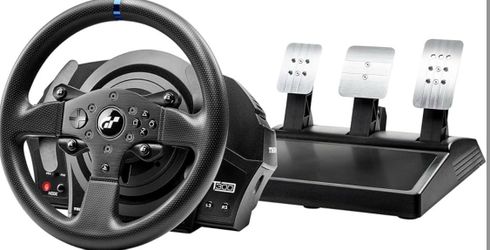 Thrustmaster T300RS GT Force Feedback Racing Wheel & Logitech G Edition Sim Racing Cockpit Chair
