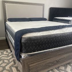 Brand New Queen Size Wooden Bed Frame With New Mattress/Fast Delivery 