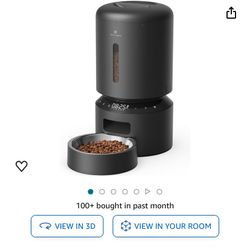 New Petlibro Black Automatic Cat/dog Feeder