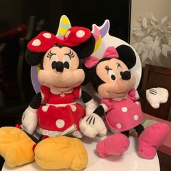Disney Minnie Mouse & Mickey Mouse (set of 3) Plushs
