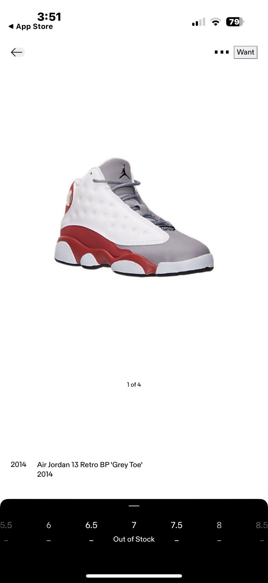Jordan 13 Retro BG 7Y