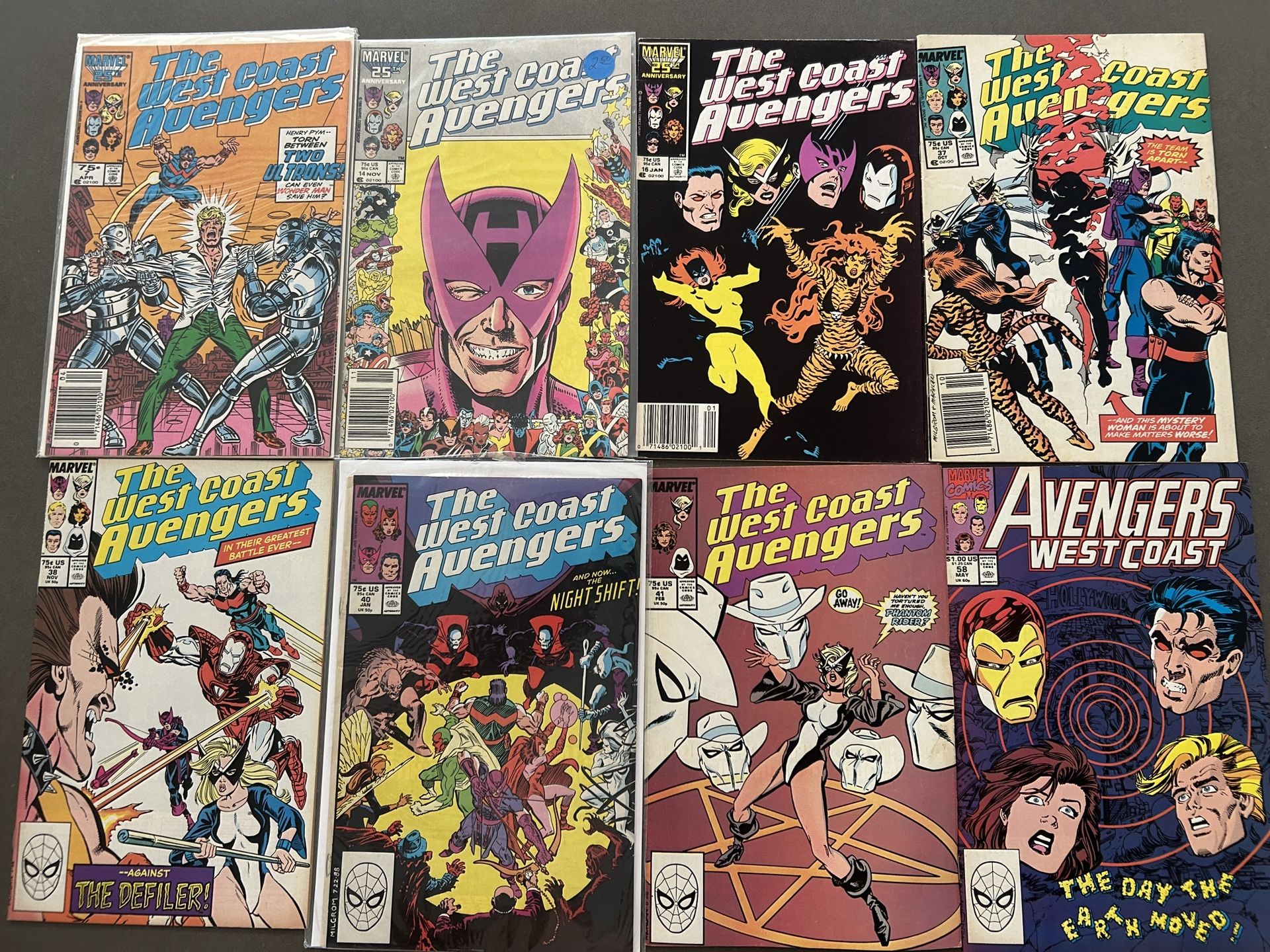 West Coast Avengers 36 Comic Lot Marvel Disney Wonder Man Hawkeye