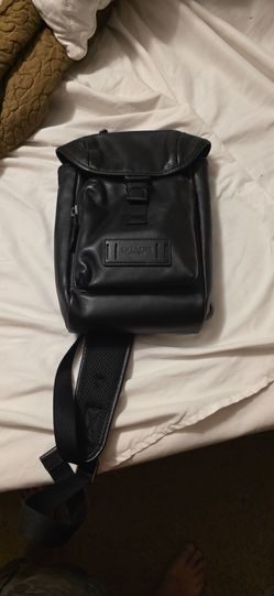 Authentic Coach Ranger Pack 2944 Black Leather Crossbody Travel Bag