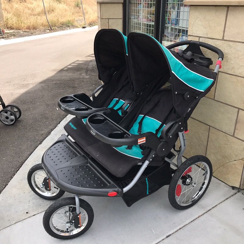 Baby trend navigator double jogger stroller tropic cheap