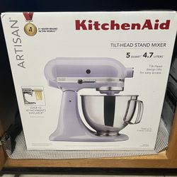 KitchenAid Artisan Series 5 Quart Tilt Head Stand Mixer with Pouring Shield KSM150PS, Lavender Cream