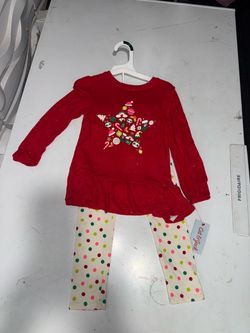 Cat & Jack Girls Christmas 2-Piece Outfit Set