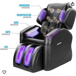 Massage Chair Recliner with Zero Gravity, Full Body Track Massage Chair with Air Bags, Foot Rollers, Heat, Space Saving and Seat Vibration