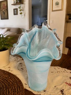 Murano Style Art Glass Vase