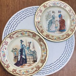 Daher Tin Plates Victorian Women Holland
