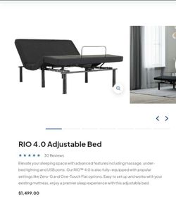 Tempurpedic Electric Adjustable Bed Queen $300