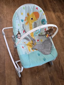 Bright Starts Wild Vibes Infant to Toddler Rocker with Vibrations