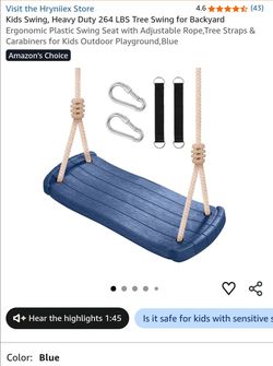 Heavy Duty Kids Tree Swing Set Blue