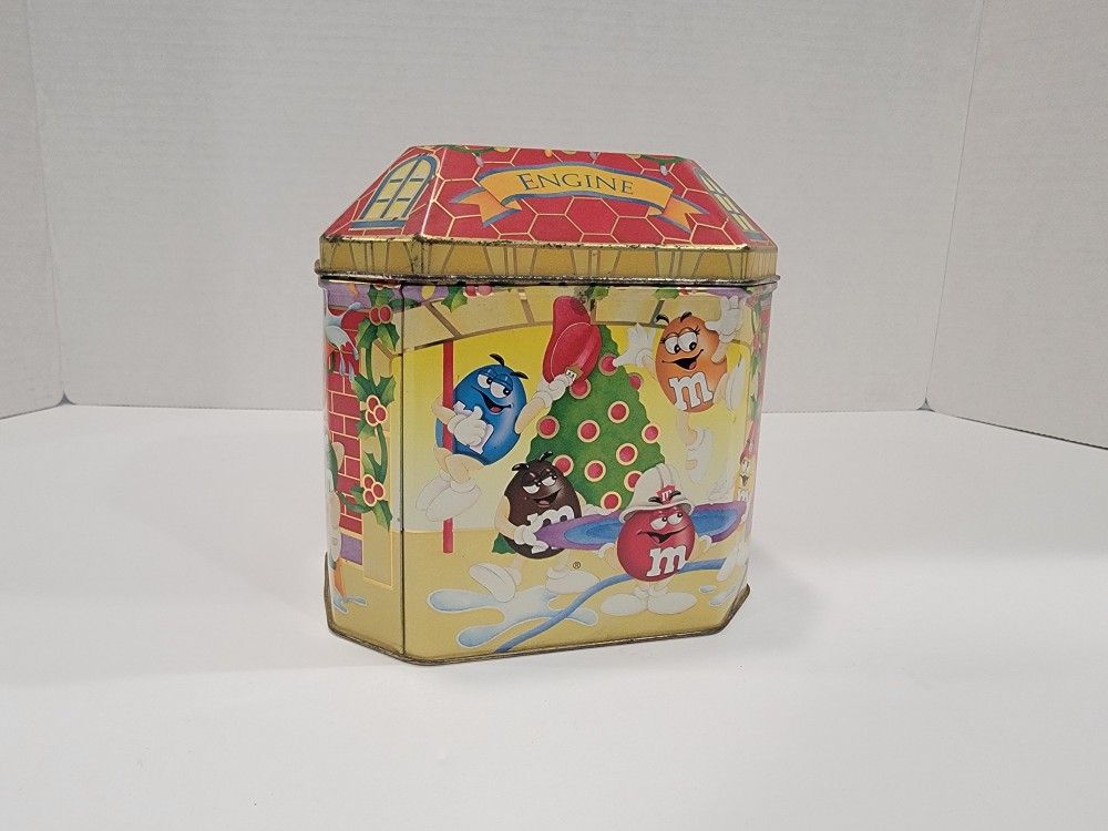 Vintage M&M's 1997 Engine Hook & Ladder Tin ~ Advertising, Christmas Village