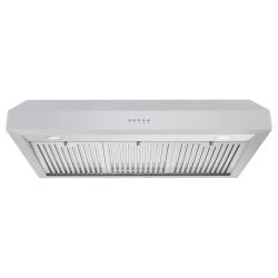 New Open Box 36" Stainless Steel Under Cabinet Range Hood with Push Button Controls