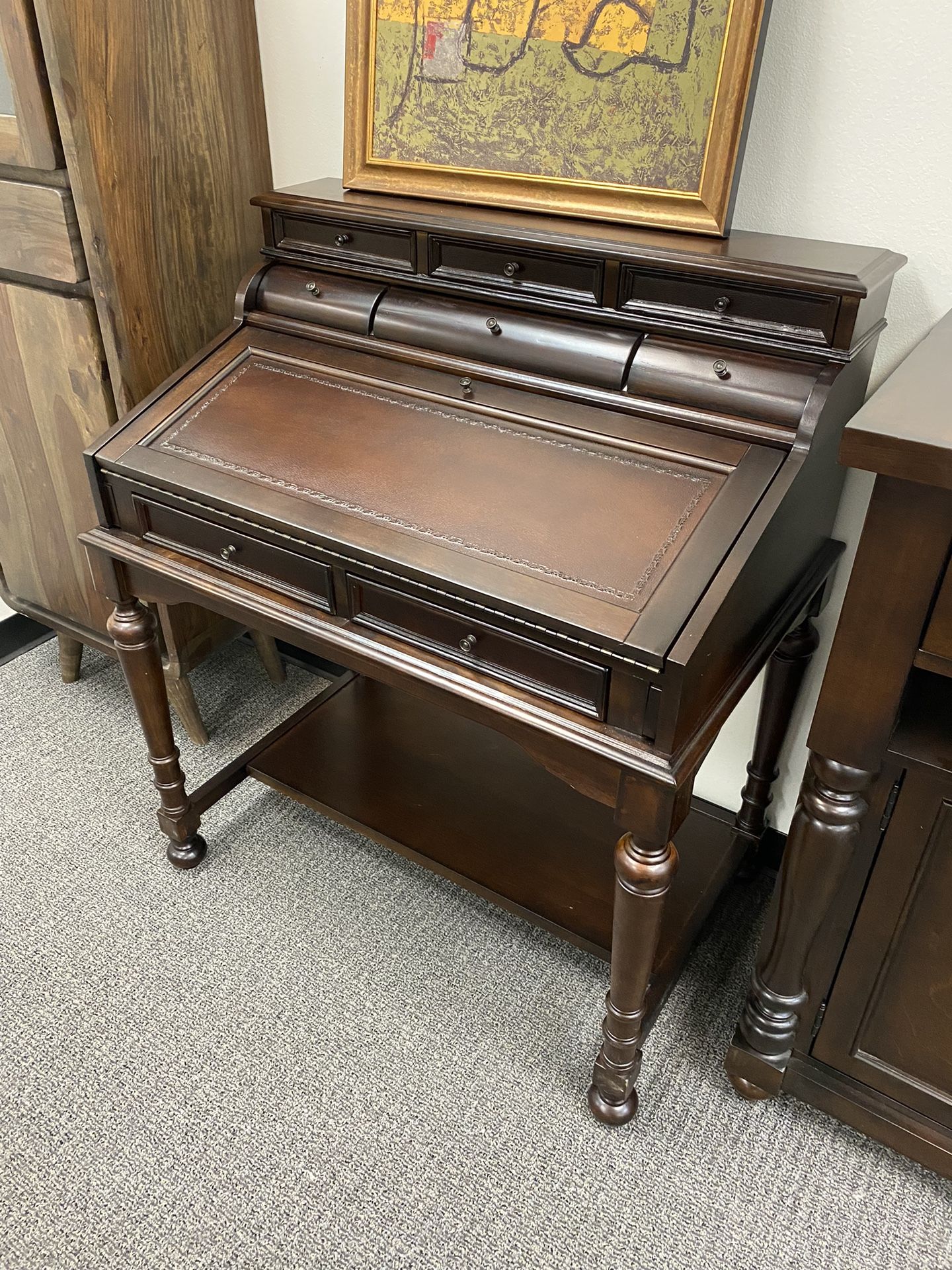 Warm Brown Secretary Desk  - Classic 