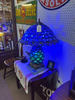 Blue Pearl Tiffany Style Lamp - $350 Each