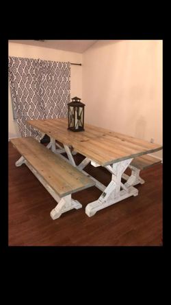 Farmhouse tables! Many styles to choose from!