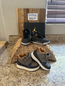 Nike and Jordan for toddler size 6