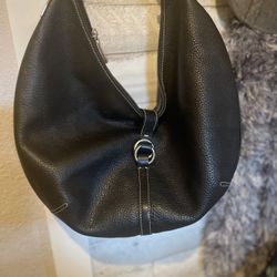 Puntotress Leather Hobo Handbag from Spain