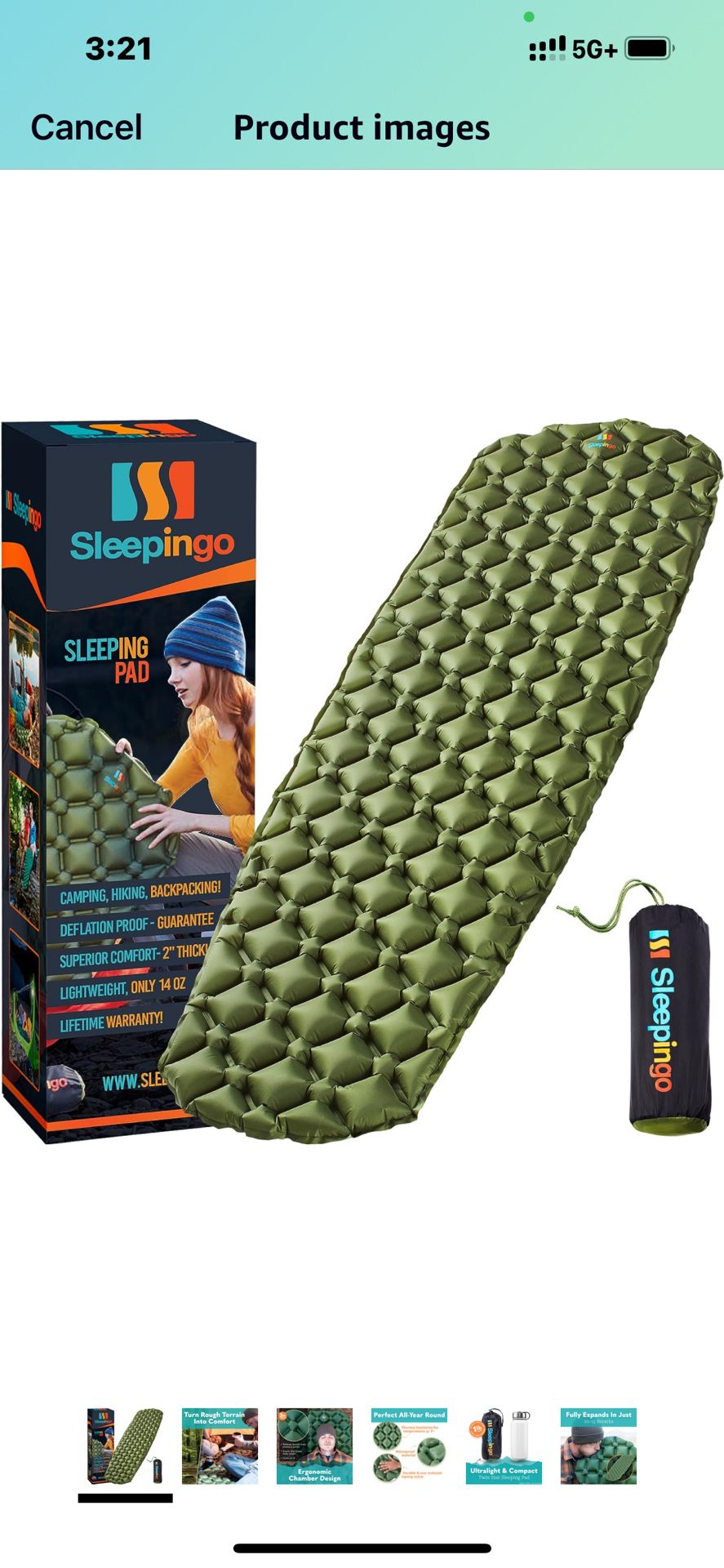 Large Sleeping Pad for Camping - Ultralight 