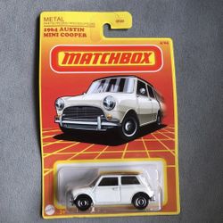 Matchbox 1964 austin mini cooper white toy collectible