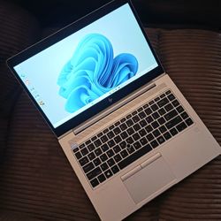 HP EliteBook TouchScreen Laptop AMD Ryzen 5 Pro CPU 16GB RAM 512GB NVMe SSD ATI Radeon Graphics Webcam 1080P LCD USB C Port Windows 11 Professional 