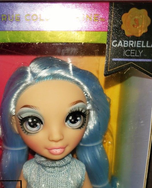 NEW Rainbow High Gabriella Icely Fashion Doll, Clothing BLUE hair
