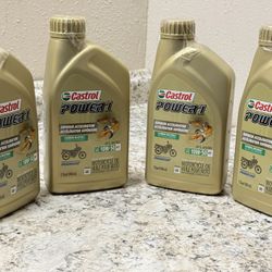 Castrol Power I 10W50 Motorcycle Oil 4 Quarts