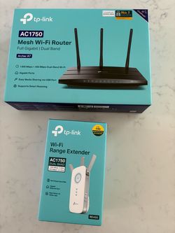 TP-Link Archer A7 AC1750 Router + RE450 Extender Bundle