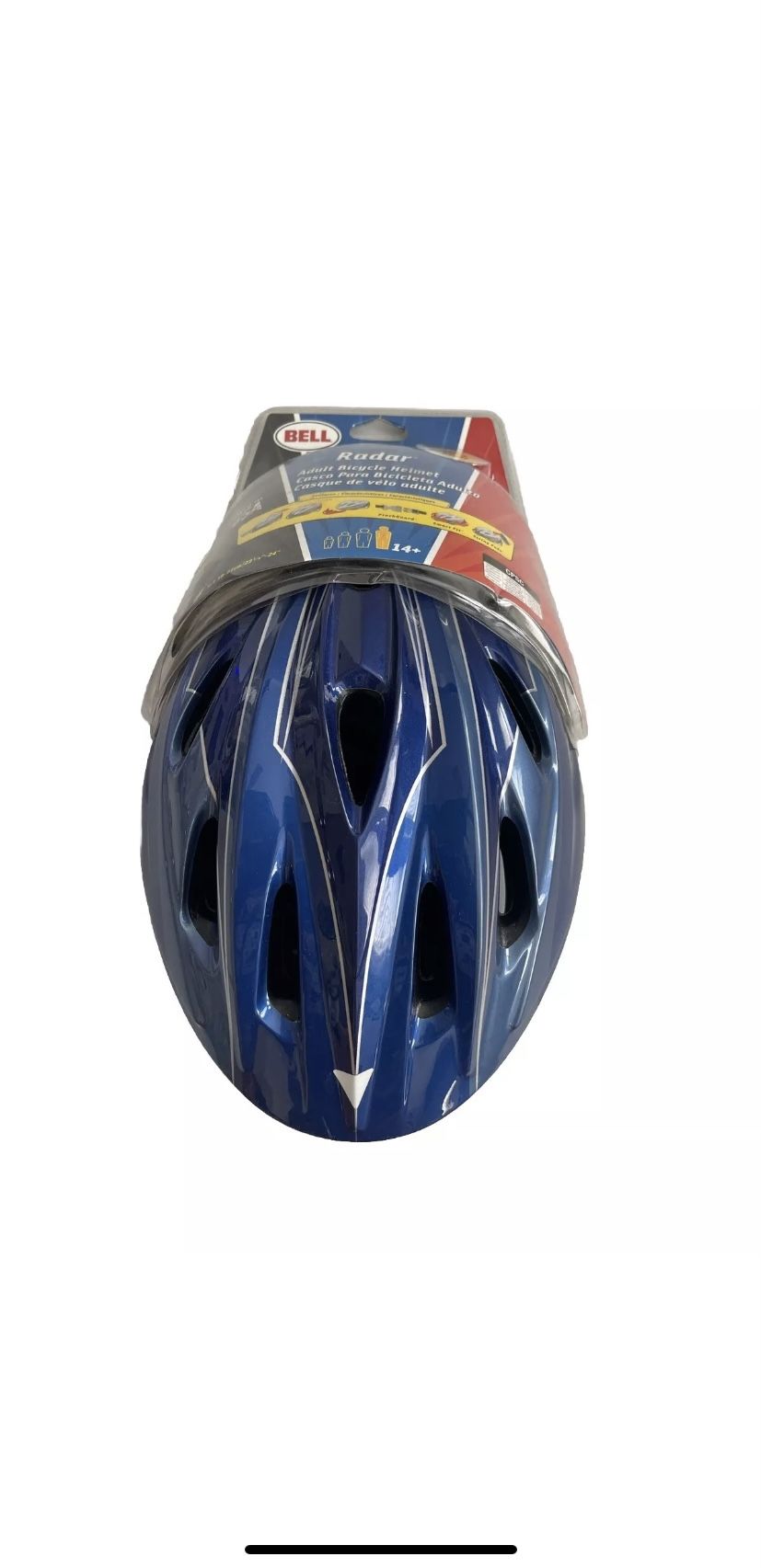 NEW BELL Radar Adult Bike Helmet Youth True Fit Blue Bicycle 14+ Years Adjusts