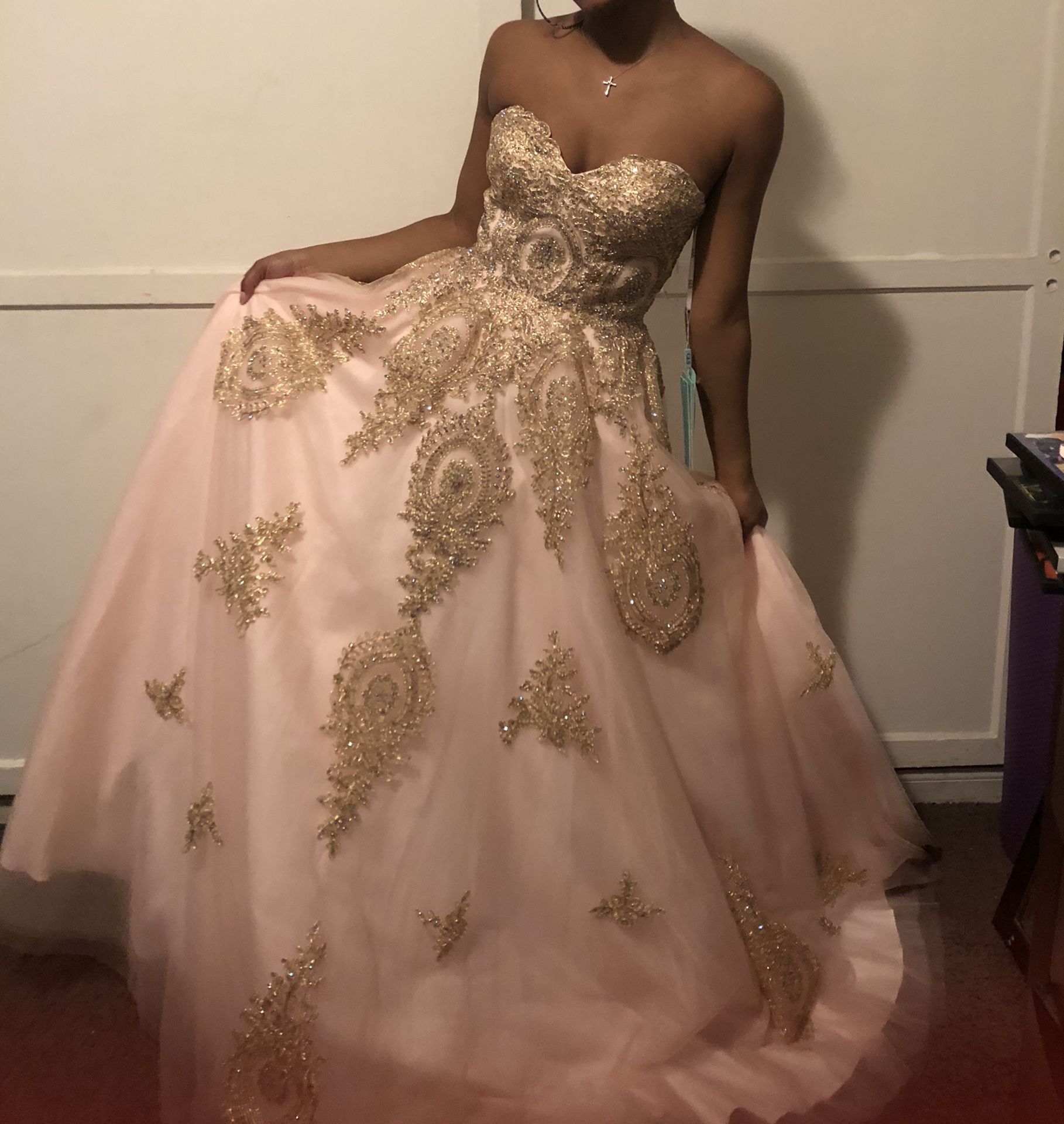 Blush pink Quinceañera dress