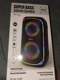 Bloototh speaker brand new comes with box and microphone and cable