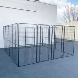 $360 (New in Box) Heavy duty 10x10x5ft tall pet playpen 16-panel dog crate kennel exercise cage fence