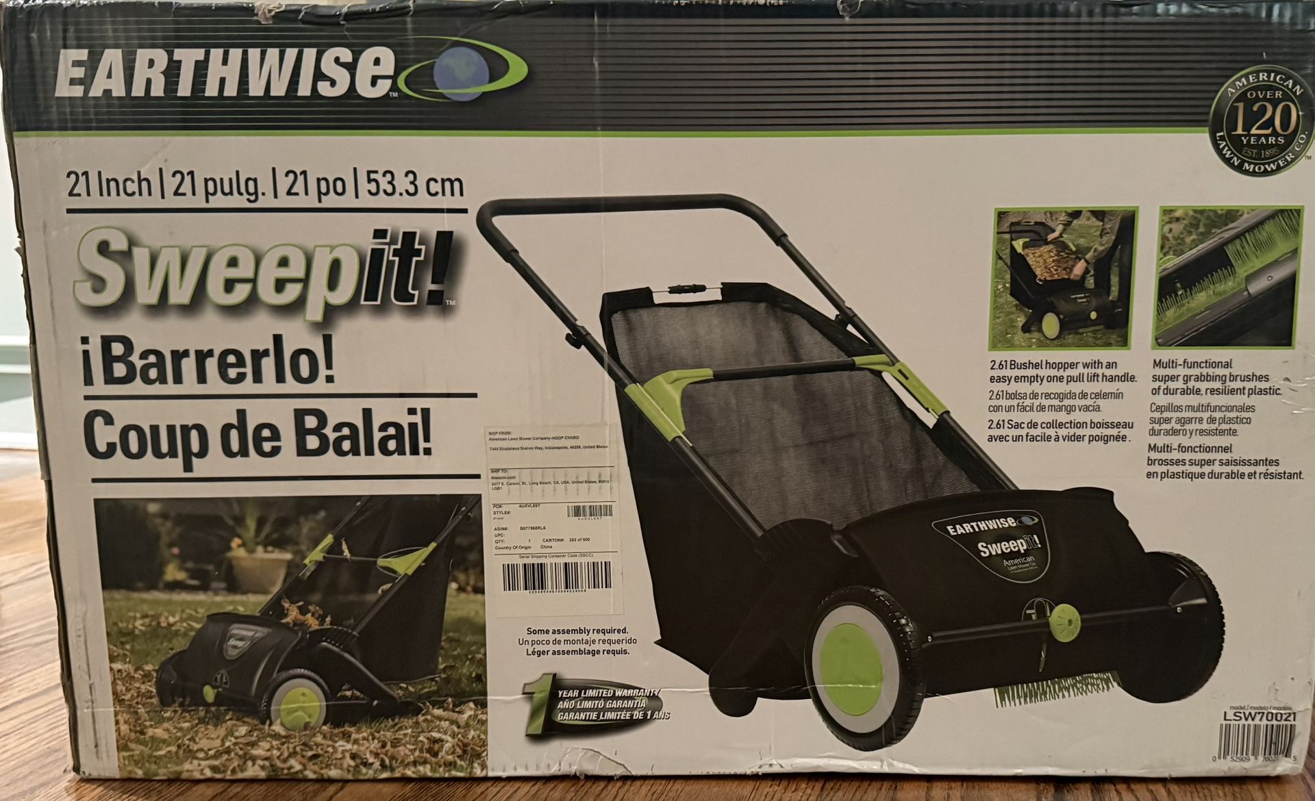 Earthwise Sweepit New In Box Yard Sweeper