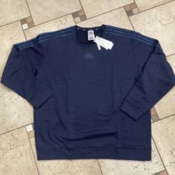 NWT Adidas Men’s Sweatshirt Blue Size 2XL