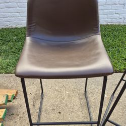 Leather high chair