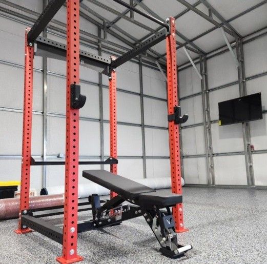 Vesta PR3000 Squat Rack | Power Cage | 11 Guage Steel | 5/8 Holes | Gym Equipment | Fitness |🔴Bar, Bench, Weights Sold Separately🔴| FREE DELIVERY 🚚