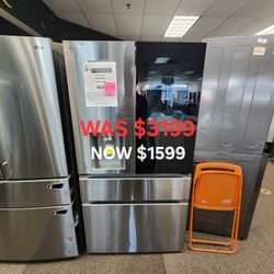 29 Cu. Ft. Smart My Color Instaview Refrigerator Standard Depth Max French Door 